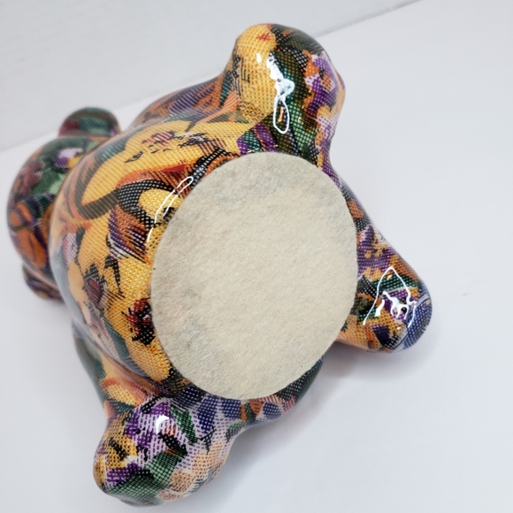 Decoupage Ceramic Joan Baker Shelf Sitting Bear - Picture 7 of 9